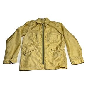 Vintage Windbreaker Coach Jacket Talon Zip Darwin Lightweight Yellow Mens Size L